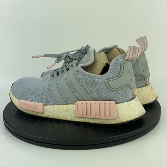 Adidas NMD R1 Gray/Pink Athletic Running Shoes BY3058 Women's Size 7 - Picture 7 of 12